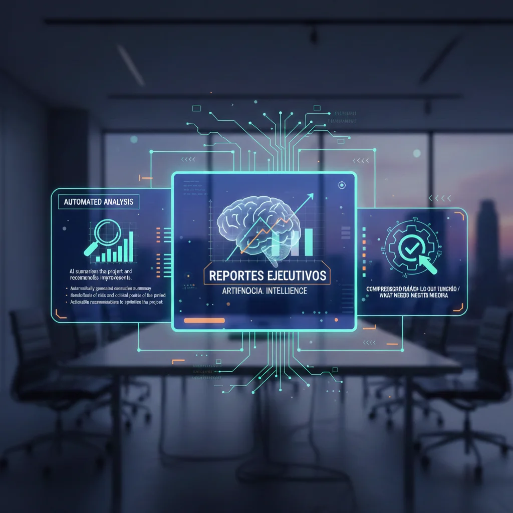 AI report generation illustration